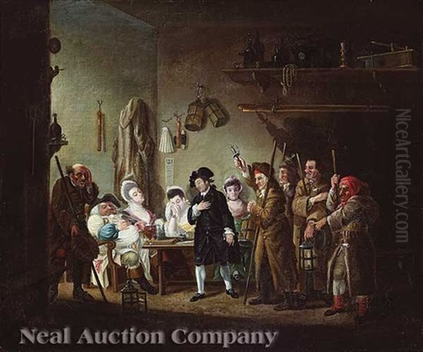 A London Tavern Scene - view 1