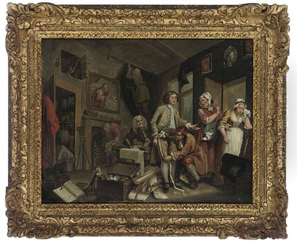 The Rake Taking Possession Of His Estate (+ The Rake In Prison; 2 Works) - view 1