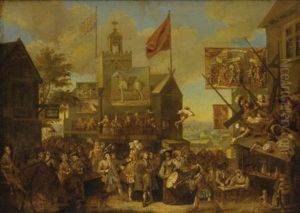 Country Scene Of Low Life In A Village by William Hogarth