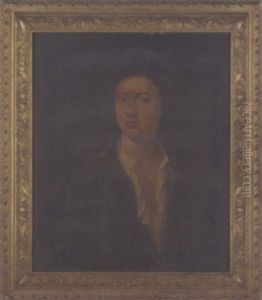 Portrait Of A Gentleman, Traditionally Identified As John Gay, In A Green Jacket, Green Cap And White Shirt