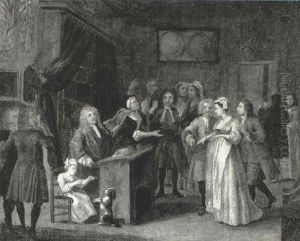 Woman Brought Before A Magistrate by William Hogarth