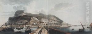 A View Of Gibraltar Taken By Henry Astonbarker From The Devil's Tongue Battery In 1804