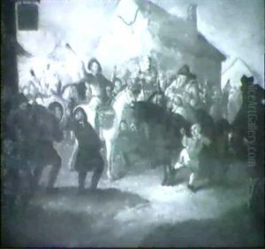 Hudibras And The Skimmington Hogart 1727 Huds Part Ii, C 11 820 by William Hogarth