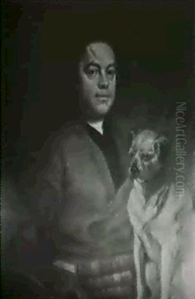 Portrait Of The Painter And His Pug - view 1