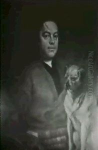 Portrait Of The Painter And His Pug by William Hogarth
