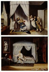 The Devil Comes For Judge And The Posset Cup by William Hogarth