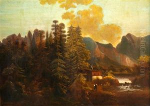 Landscape With A Lake by Joseph Hoeger