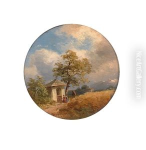 Sommertag: Kornfeld Und Marterl by Joseph Hoeger
