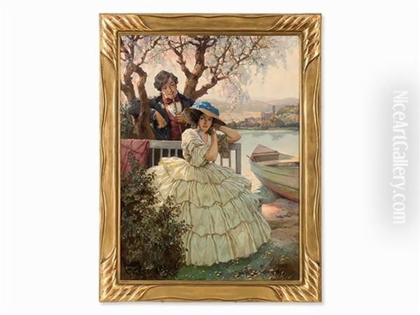 Lovers On The Danube Bank, Vienna - view 1