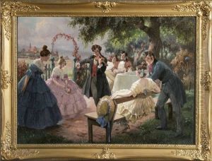 Biedermeierliche Idylle by Rudolf Alfred Hoeger