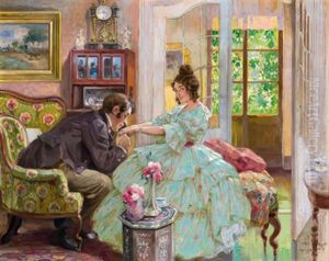 Ein Galanter Verehrer, Wien by Rudolf Alfred Hoeger