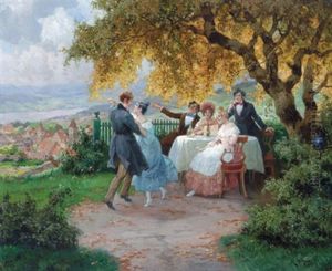 Tanz In Den Weinbergen by Rudolf Alfred Hoeger