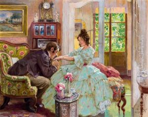 Ein Galanter Verehrer by Rudolf Alfred Hoeger