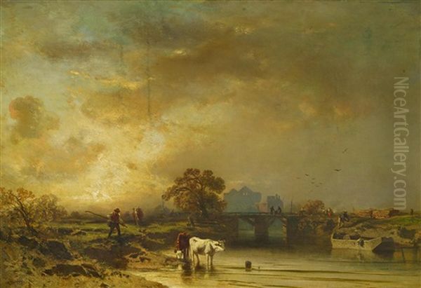 Franzosische Flusslandschaft - view 1