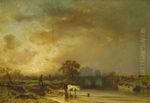 Franzosische Flusslandschaft by Charles Hoguet