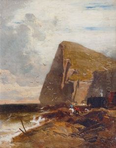 Steep Coast In Normandy by Charles Hoguet