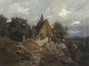 Einsame Kapelle Auf Einer Anhohe Einsame Kapelle Auf Einer Anhohe
