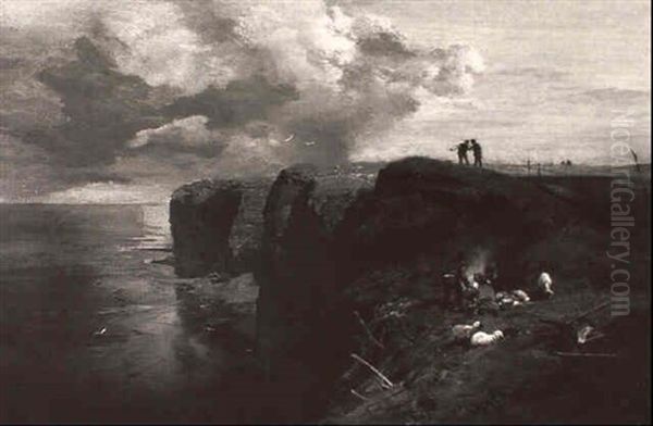 Peasants On A Seaside Cliff - view 1
