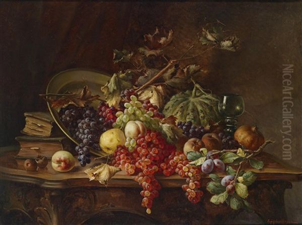 Fruchtestillleben Mit Weintrauben - view 1