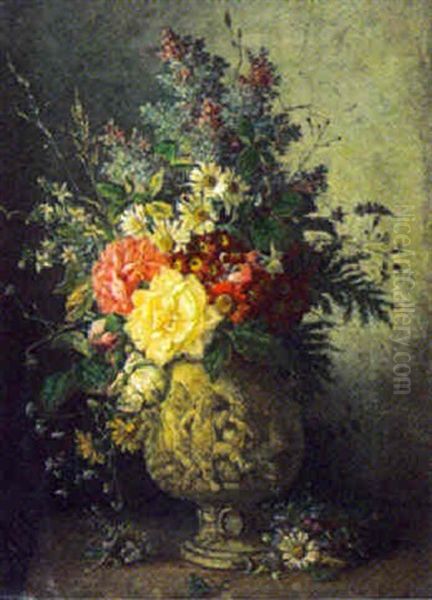 Stilleben Med Blommor I Vas - view 1