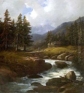 Gebirgslandschaft by Georg Hoehn