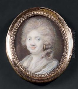 Portrait De Jeune Femme En Neglige Du Matin, Les Cheveux Ebouriffes, En Buste