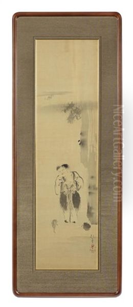 A Framed And Glazed Kakejiku (vertical Hanging Scroll) - view 1