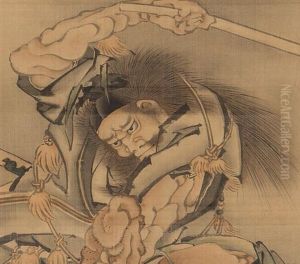 Shoki by Katsushika Hokusai