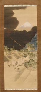 Fuji With Thundercloud by Katsushika Hokusai