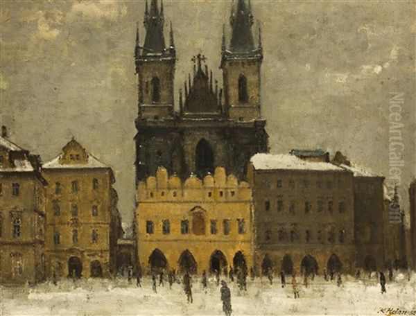 Blick Auf Die Teinskirche - view 1