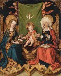 The Virgin And Child With Saint Anne