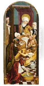Die Heilige Elisabeth Pflegt Einen Aussatzigen by Hans Holbein the Elder