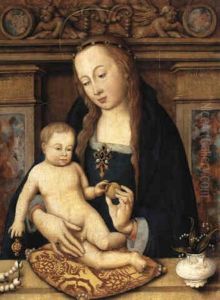 The Virgin And Child (the Madonna Montenuovo) by Hans Holbein the Elder