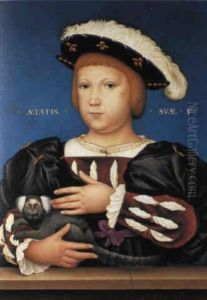 Edward, Prince Of Wales, With Monkey