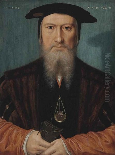 Portrait Of A Gentleman, Half-length - view 1