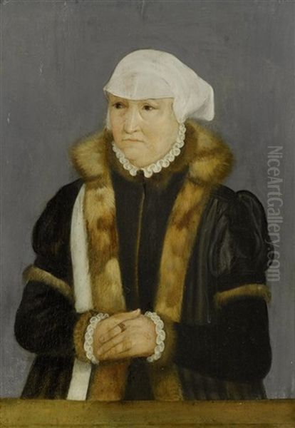 Portrat Einer Dame Mit Pelzkragen - view 1