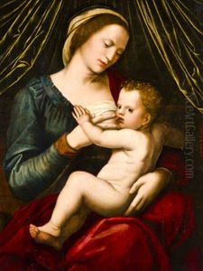 La Virgen Con El Nino by Hans Holbein the Younger