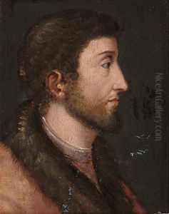 Profile Portrait Of A Gentleman by Hans Holbein the Younger
