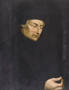 Portrait Of Erasmus (1466? - 1536) by Hans Holbein the Younger