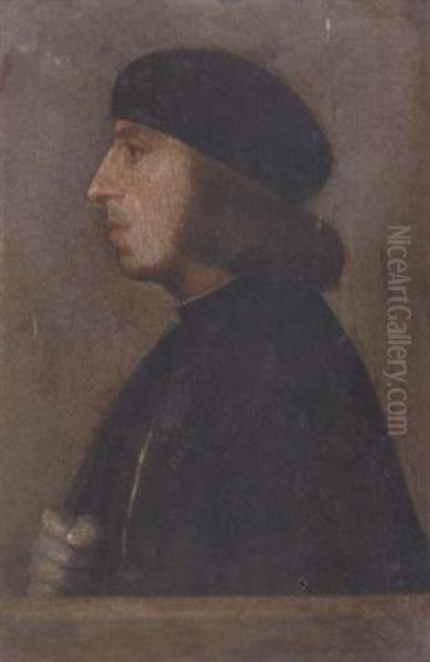Portrait Of A Gentleman In Profile - view 1