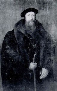 Portrait Of A Gentleman (william, First Baron Paget Of Beaudesert, K.g 1505 - 65 ?) by Hans Holbein the Younger