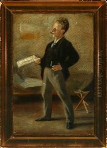 Portrait Of The Artist's Good Friend Emil Marquard, Archivist At Rigsarkivet Portrait Of The Artist's Good Friend Emil Marquard, Archivist At Rigsarkivet