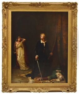 Hamlet Before The Body Of Polonius by Albert William Holden