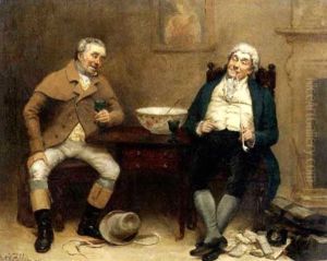 Zwei Herren Bei Der Konversation by Albert William Holden