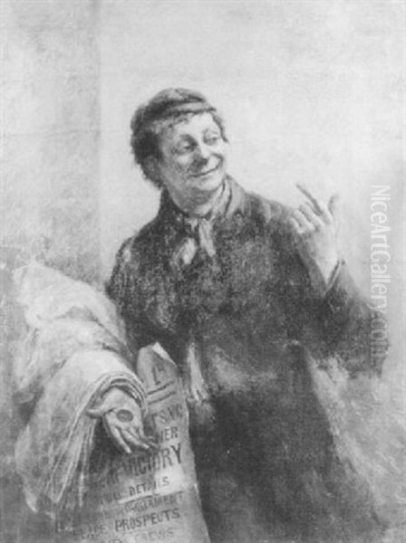 The Newspaper Seller - view 1