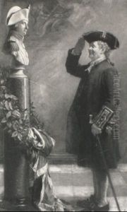 Saluting The Admiral by Albert William Holden