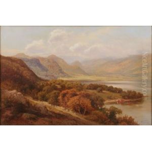 Extensive Mountain Landscape With Cattle