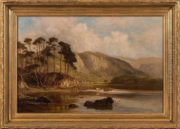 Cattle Watering, Friars Crag, Derwentwater - view 1