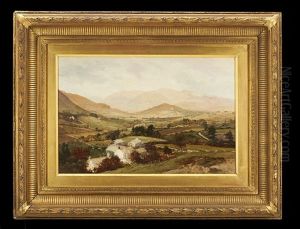 Mountain Village Scene by Edward Henry Holder