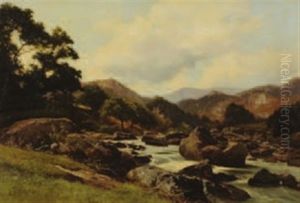 An Extensive Upland Rocky River Landscape